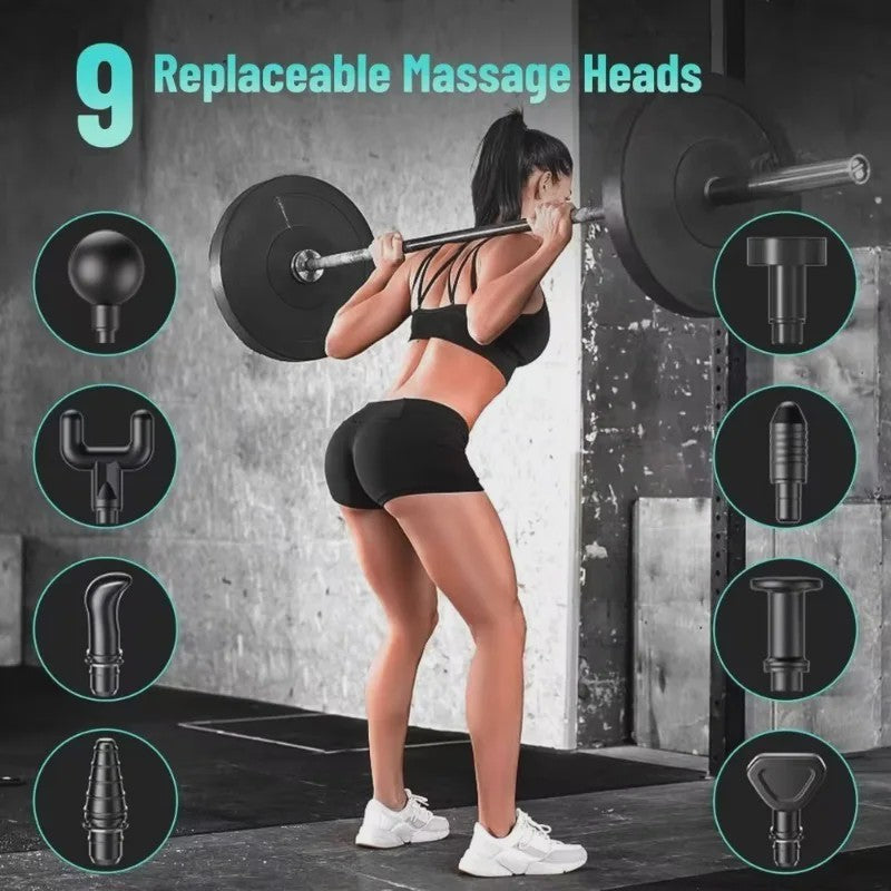 Draagbaar Massagepistool voor Diepe Weefselmassage - USB-C Oplaadbaar