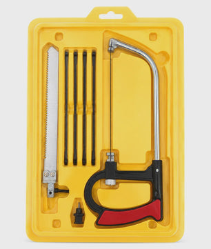 8-in-1 Multipurpose Handzaag Set met 6 Bladen voor Hout, Metaal en Glas - DIY Zaag Gereedschap