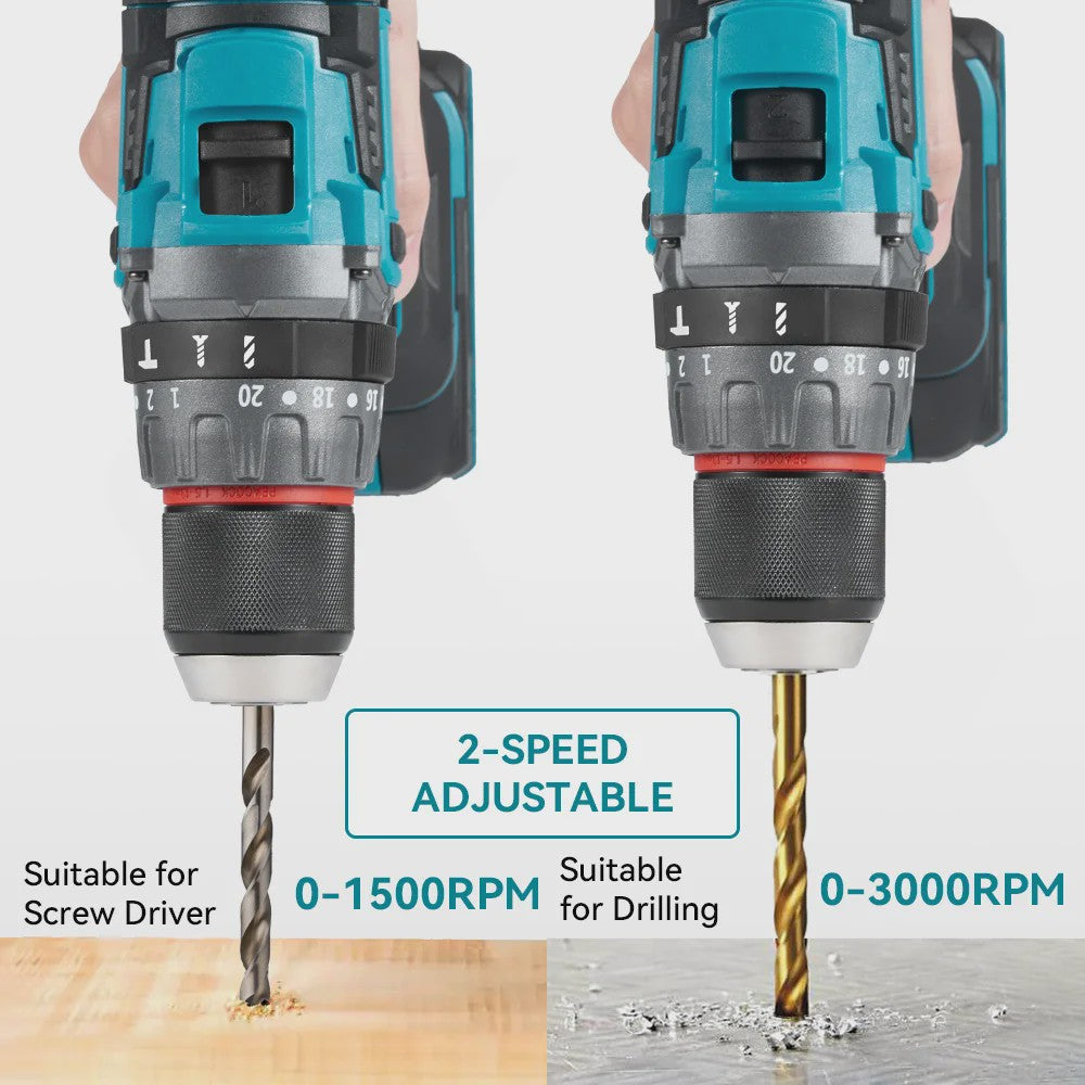 YOFIDRA Accu Klopboormachine 700Nm Brushless - Krachtige Schroefmachine & Boor