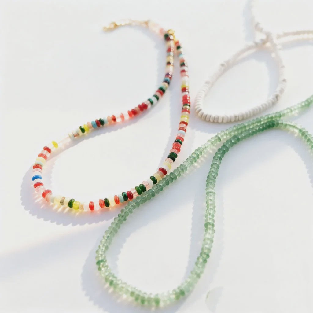 Kleurrijke Kralen Choker Ketting Dames - Boho Zomer Sieraden