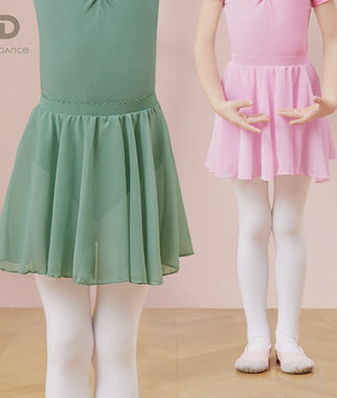18 Colours Ballet Skirt Girls Toddler Kids Dance Chiffon Skirt Elastic Waist Short Dance Skirt for Girls Tutu Skirt for Ballet