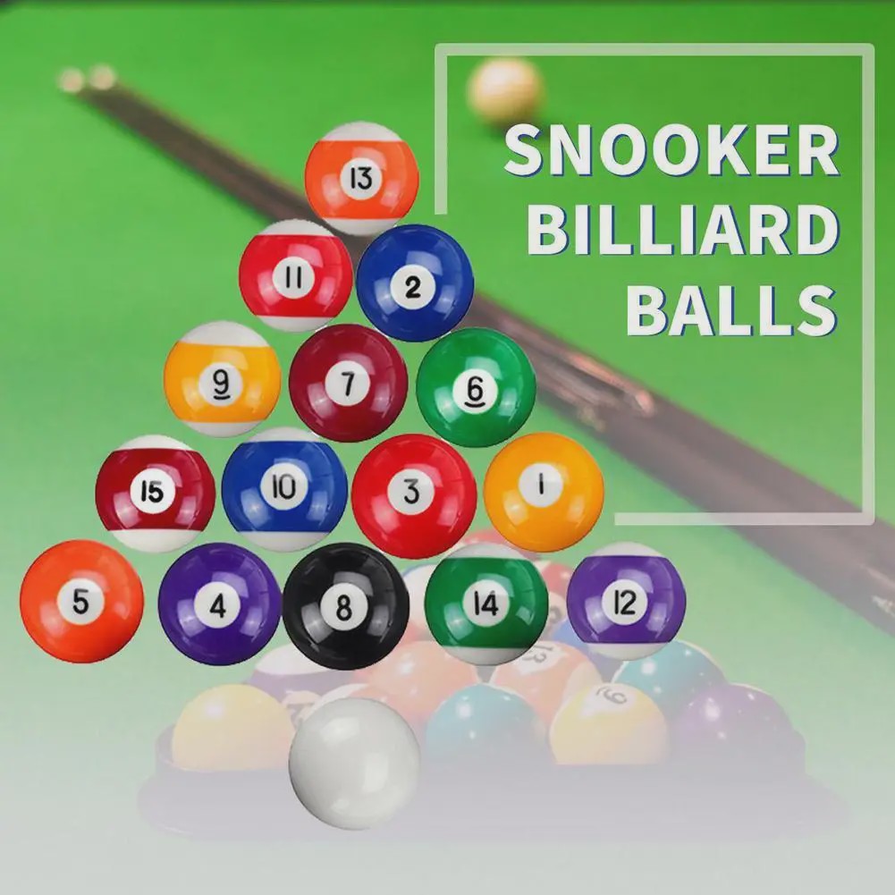 Set Billardballen voor Kinderen - 25mm Kleine Pool & Snooker Ballen