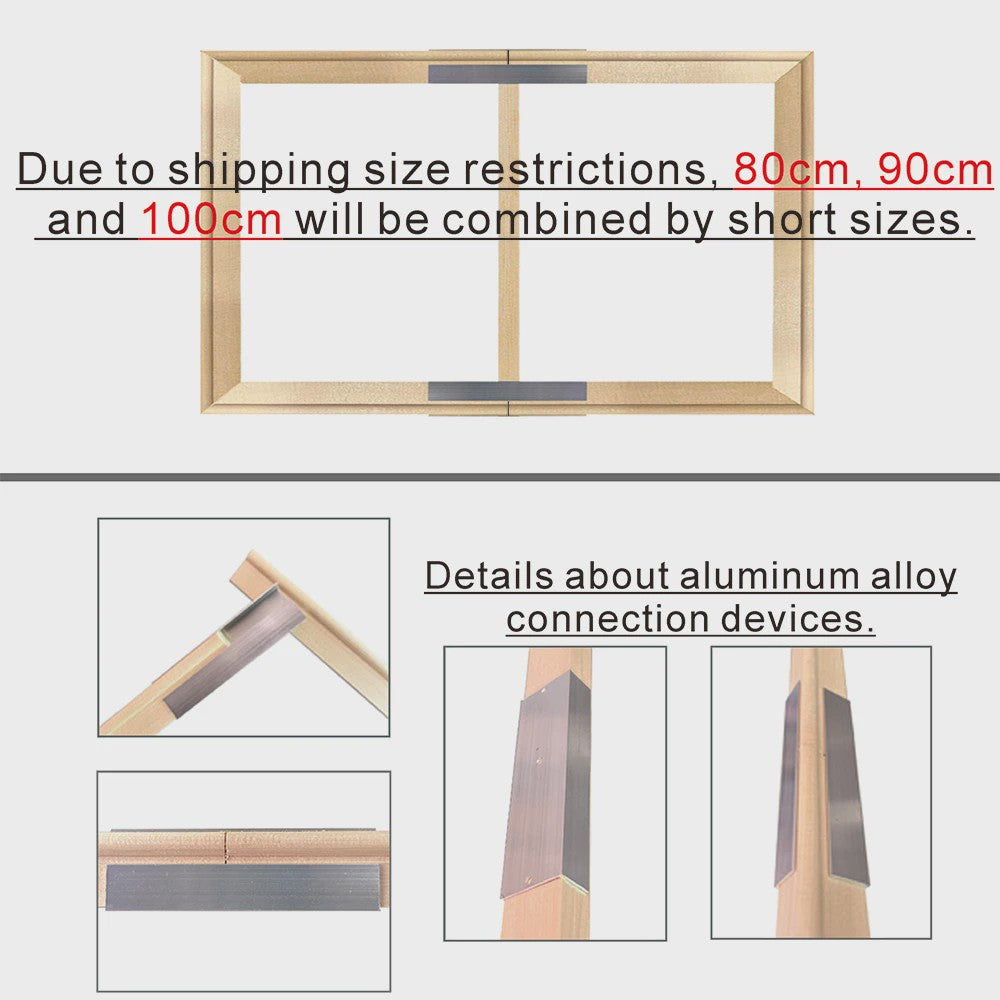 Houten Canvas Frame 35x55cm & 40x60cm - Perfect voor Schilderen & Posters