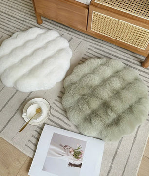 Luxe Pluche Zitkussen met Memory Foam - Rond, Zacht & Comfortabel