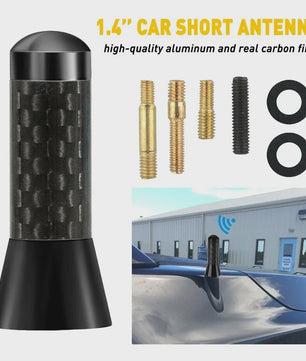 Stijlvolle Carbon Fiber Auto Antenne - Verbeterd Signaal