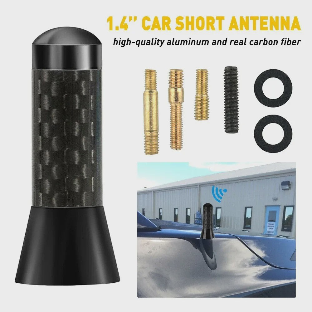 Stijlvolle Carbon Fiber Auto Antenne - Verbeterd Signaal