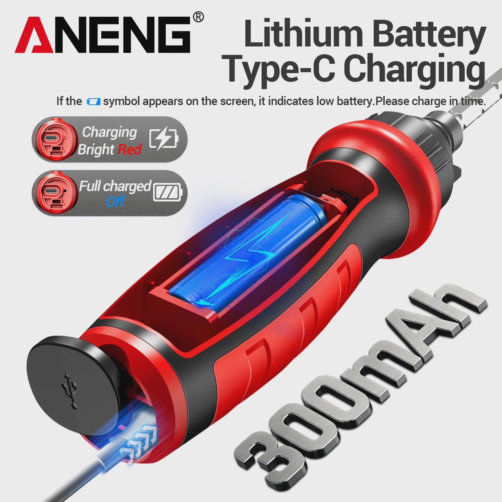 ANENG B22 Spanningsmeter Pen: Non-Contact Detector met LCD & NCV Functie