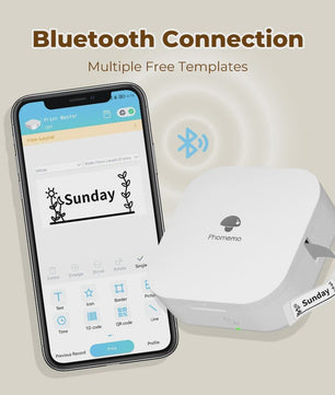 Phomemo Q30 Mini Label Printer: Draagbare Draadloze Sticker Printer