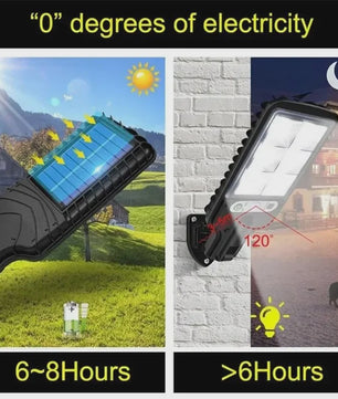 Solar Buitenlamp met Bewegingssensor - Waterdicht & 3 Modi