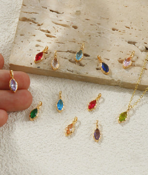 Set van 2 Olijfvormige Bedels met Strass & 18K Goudkleurige Hanger - DIY Sieraden Maken