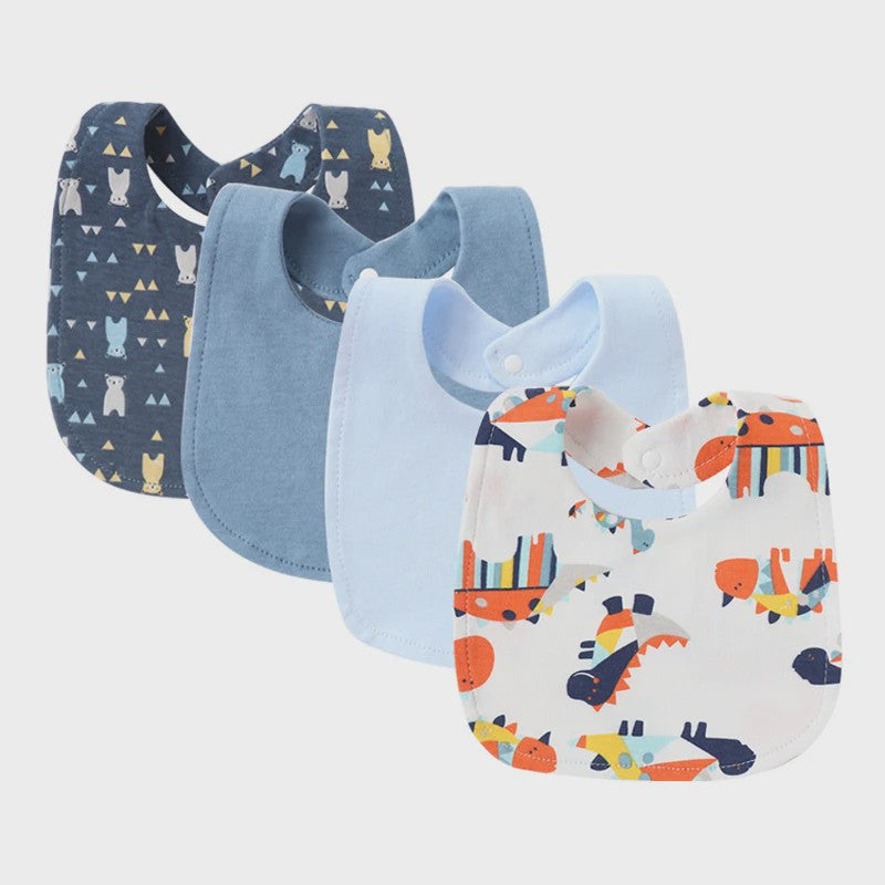 4-delige Baby Slab set met Cartoon Prints - Katoen - Voor Jongens & Meisjes