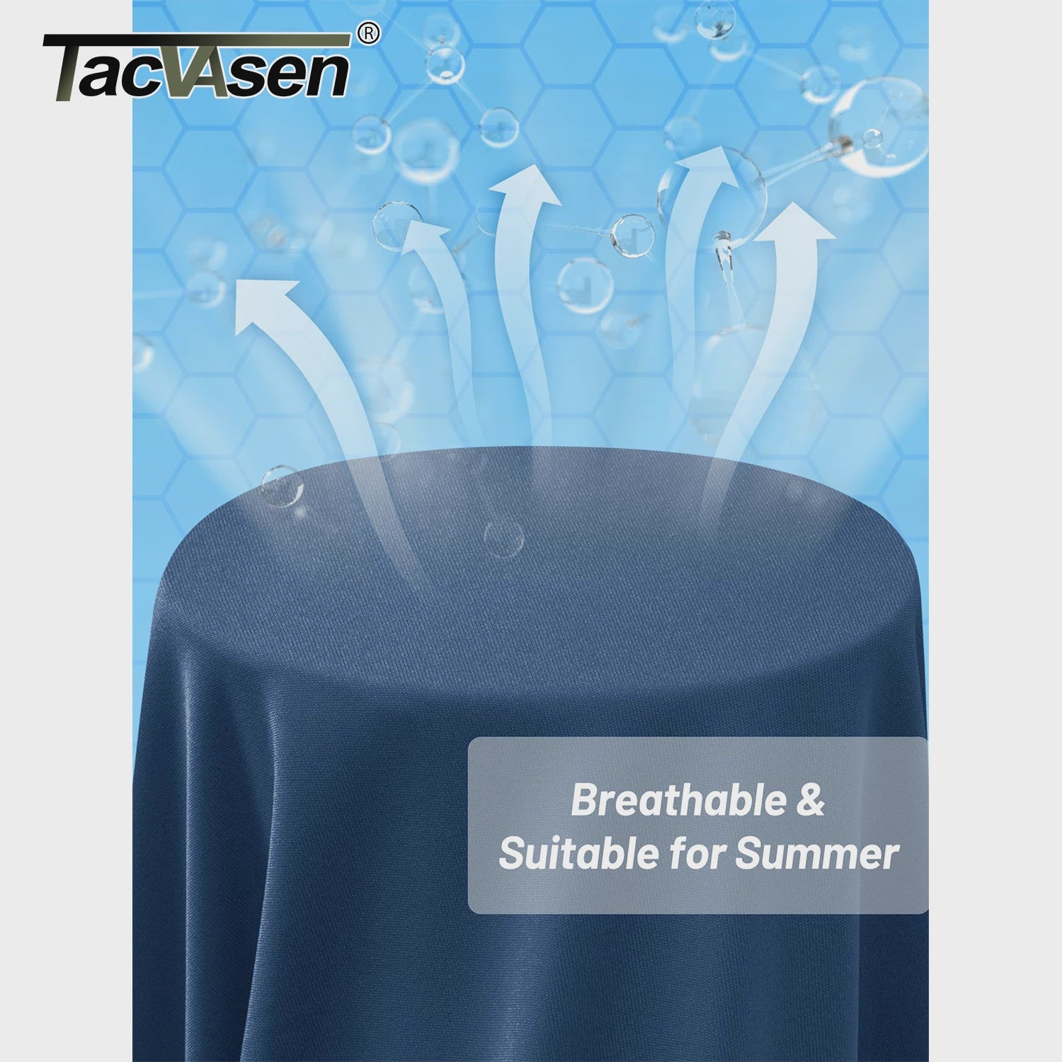 TACVASEN Heren UV Bescherming T-shirt Lange Mouw - UPF50+ Sneldrogend