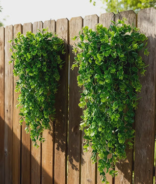 Set van 4 Kunstplanten Eucalyptus - Hangplanten met UV-bestendigheid voor Buiten & Binnen Decoratie