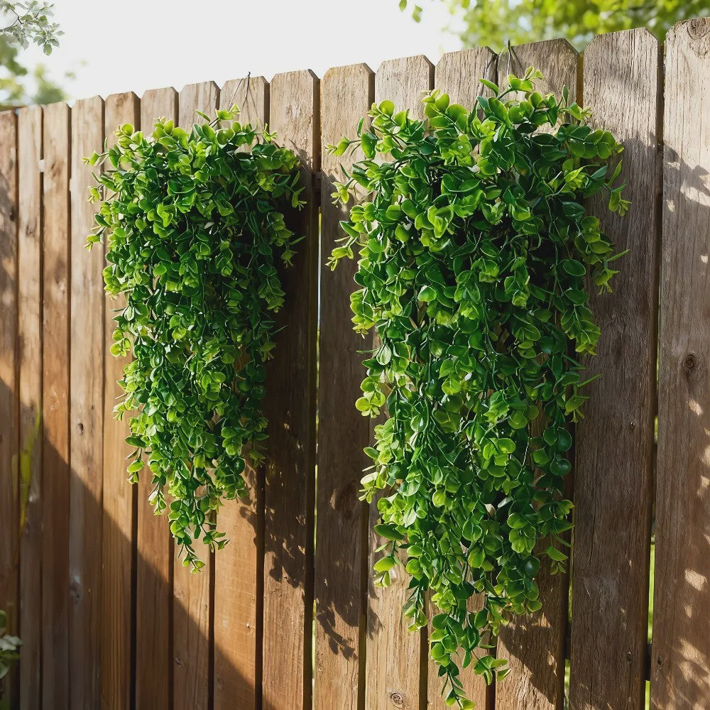 Set van 4 Kunstplanten Eucalyptus - Hangplanten met UV-bestendigheid voor Buiten & Binnen Decoratie