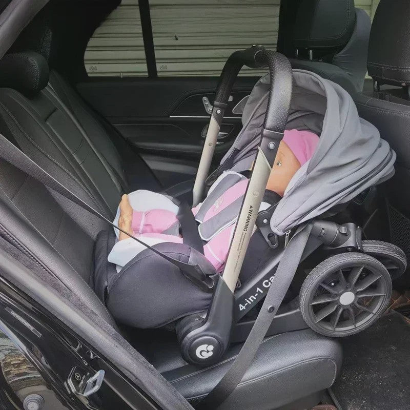 4-in-1 Baby Kinderwagen met Autostoel - Multifunctioneel en Inklapbaar