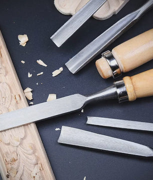 12-delige Houtsnijbeitel Set - Scherpe Houtbewerkingsgereedschappen van Koolstofstaal met Opbergtas