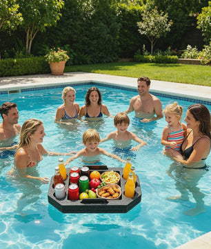 Drijvend Zwembad Dienblad - Grote Waterdichte Serveertafel voor Drankjes & Snacks