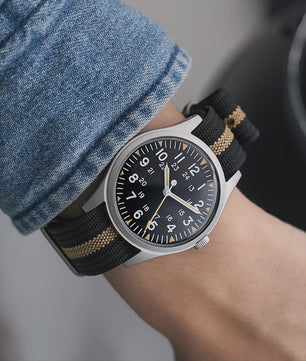 Militado ML07 Vintage Herenhorloge - 36mm Quartz met Bubble Crystal & AR Coating