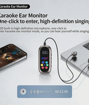 Clip-on Bluetooth Oordopjes met Microfoon & TF-kaart - Draadloze Gaming & Karaoke Headset
