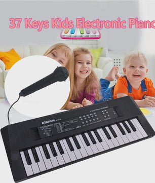 37 Toetsen Kinder Keyboard met Microfoon - Oplaadbaar Muziek Speelgoed