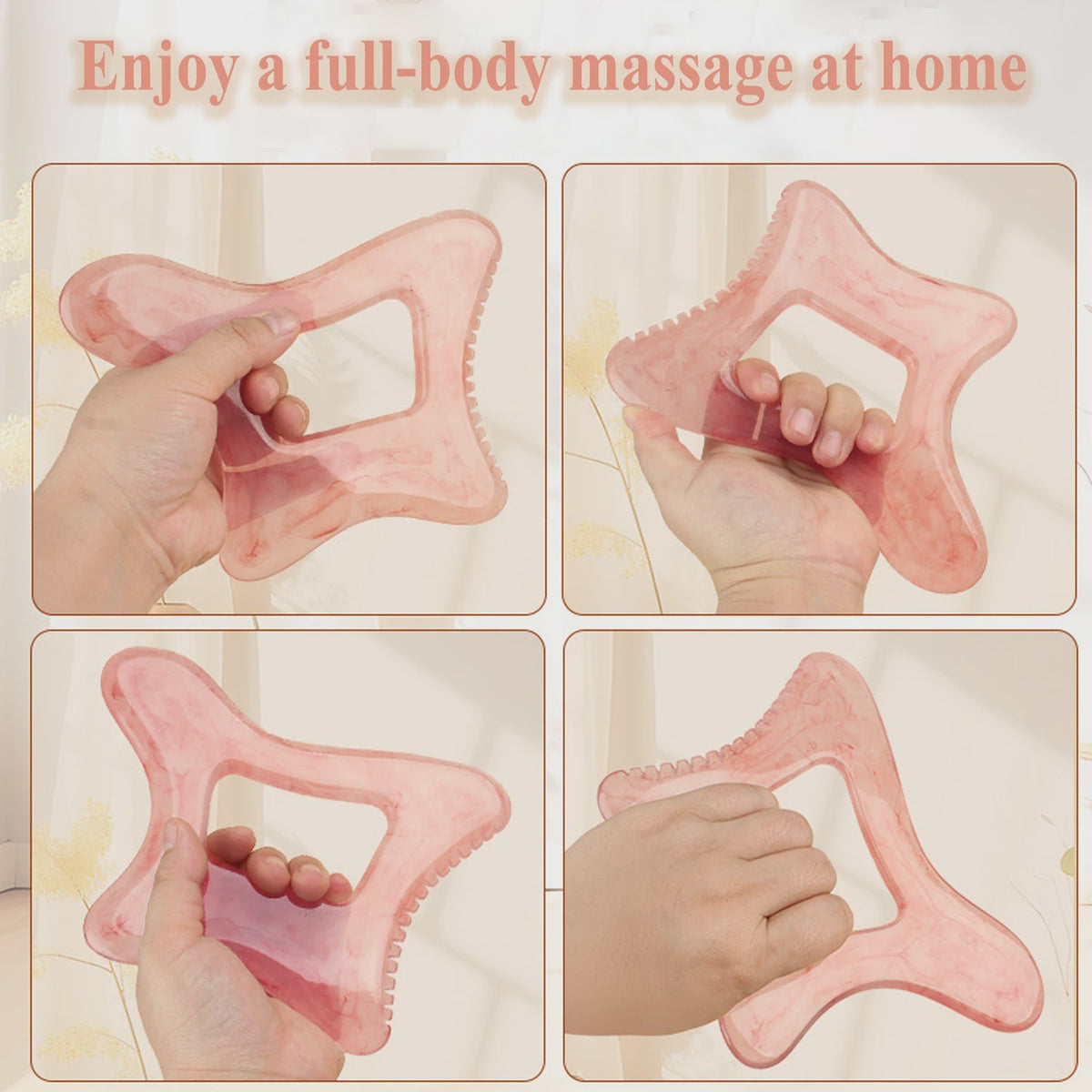 Grote Resin Gua Sha Schraper voor Lichaam en Gezicht - Lymfedrainage & Cellulitis Massage