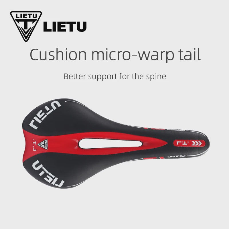 LIETU Fietzadel - Comfortabel MTB & Racefiets Zadel met Siliconen Gel Kussen en Antislip Grip