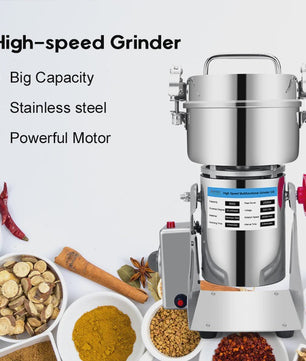 Krachtige 3000W Multifunctionele Grinder - 800g Capaciteit voor Kruiden, Koffiebonen, Granen en Meer