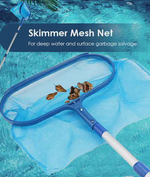 Leaf Skimmer Net Professional Pool Cleaning Net Multi-function Portable Practical Durable Lightweight Swimming Pool Accessories