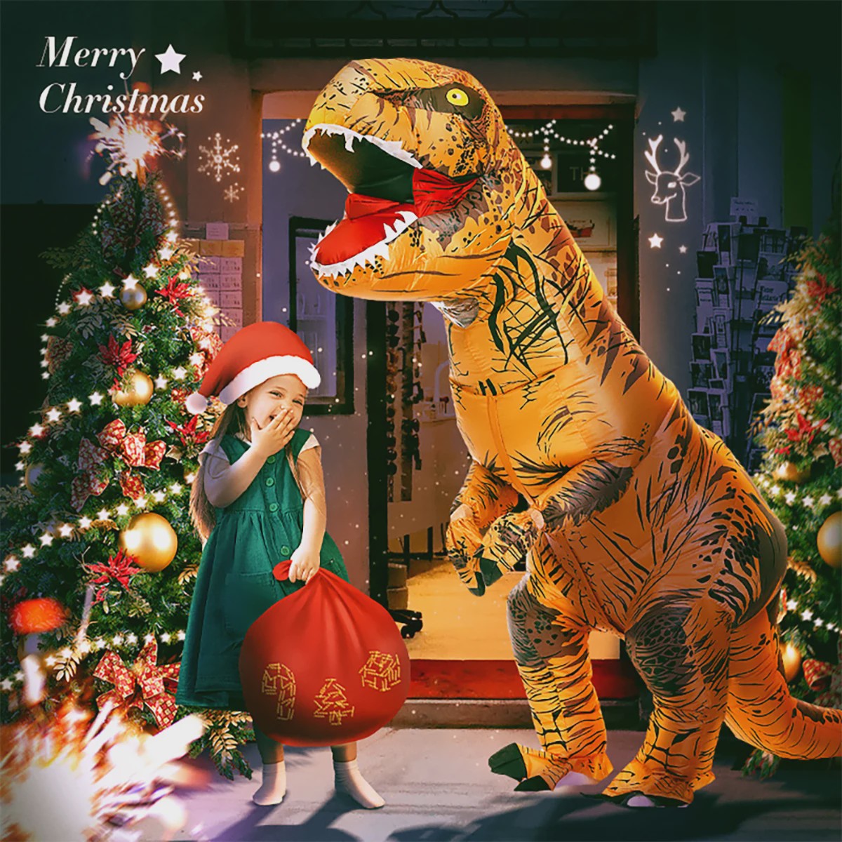 Opblaasbaar T-Rex Dinosaurus Kostuum voor Volwassenen - Perfect voor Feestjes en Halloween