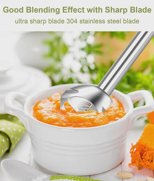 Krachtige Wancle Staafmixer 600W: Multifunctioneel & Turbo voor Babyvoeding, Groenten en Vlees