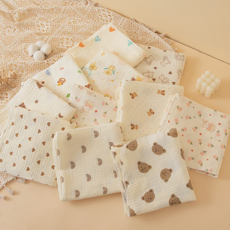 Dubbellaagse Baby Swaddle Deken - Zacht, Ademend & Multifunctioneel met Schattige Patronen