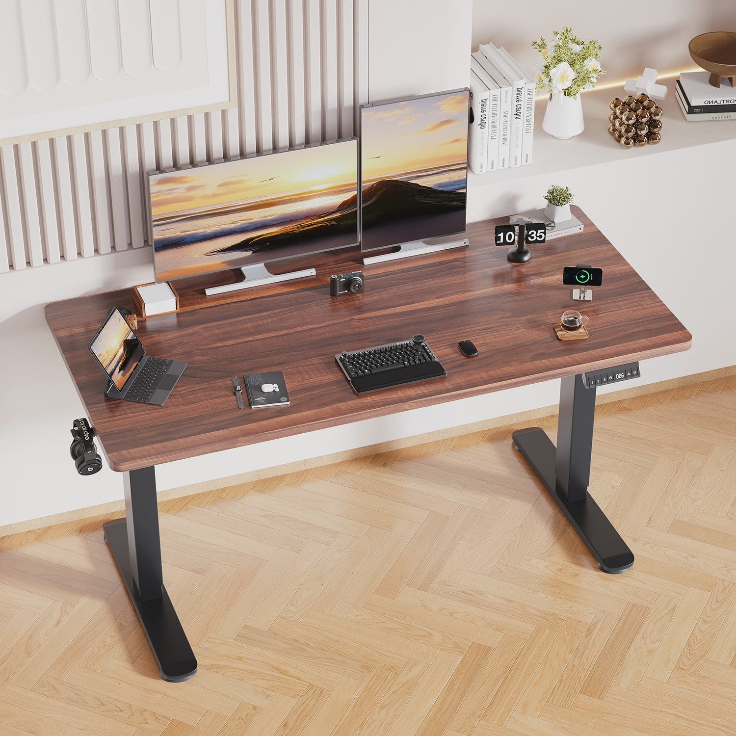 Elektrisch Verstelbaar Bureau 140x70 cm met 3 Geheugenfuncties en USB