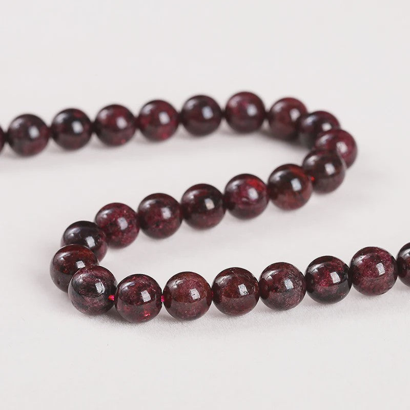 Natuurlijke Donkerrode Granaat Kralen Rond - 4-10mm - Sieraden Maken DIY Ketting Armband