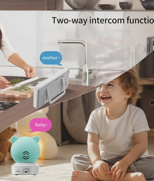 Smart WiFi Babyfoon met 5" HD Scherm, Tuya App, Intercom & Geluidsdetectie