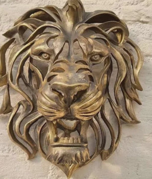 3D Leeuwenkop Wanddecoratie - Resin Ambachtelijk Ornament