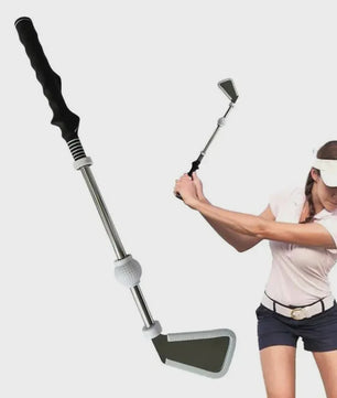 Golf Swing Trainer met Ritme Geluid - Verstelbare Grip & Tempo Oefenhulp