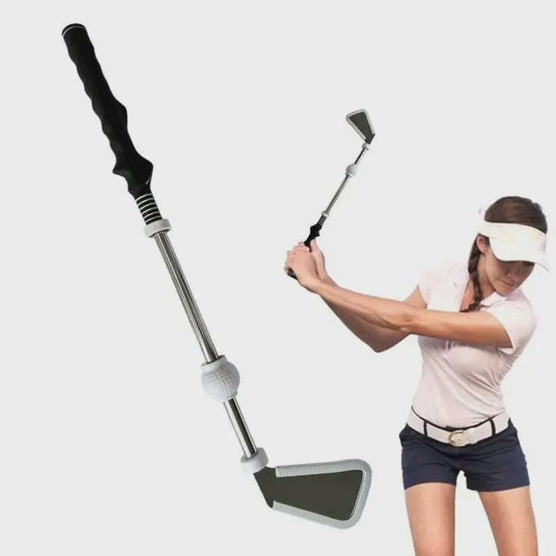 Golf Swing Trainer met Ritme Geluid - Verstelbare Grip & Tempo Oefenhulp