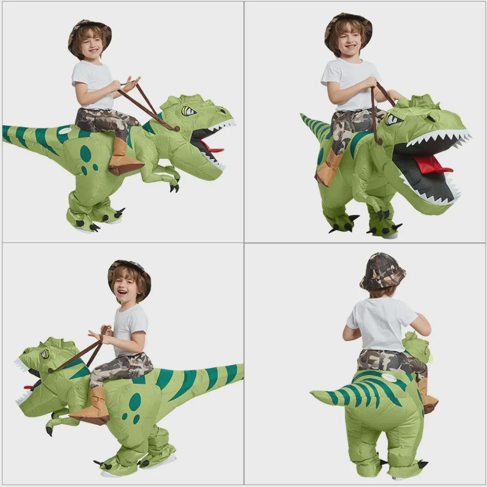 Opblaasbaar T-Rex Dinosaurus Kostuum - Rijd op een T-Rex! Perfect voor Kinderen & Volwassenen - Verjaardagscadeau