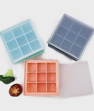Babyvoeding Bakjes met Deksel - Invries- en Bewaartray voor Babyvoeding, Borstvoeding en Flesvoeding