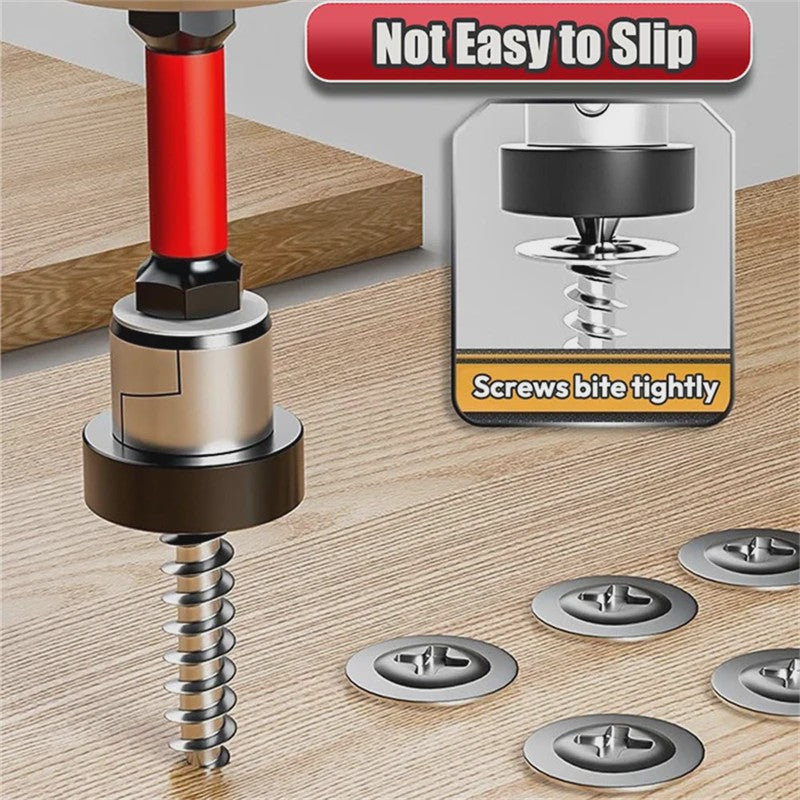 Magnetische Schroefzetter Bits PH2 met Verstelbare Aluminium Kraag voor Gipsplaat & Platen