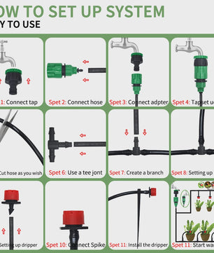 Automatisch Druppelsysteem 20M - Verstelbare Sproeiers voor Tuin & Potten