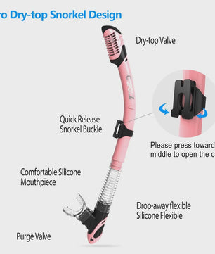 COPOZZ 2025 Duikmasker Set met Snorkel - Anti-Condens, Verstelbaar, Volwassenen