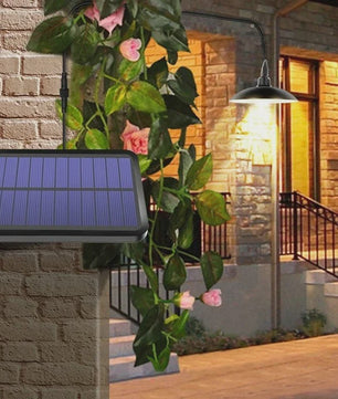 Dubbele Solar Hanglamp met Afstandsbediening - Waterdicht LED Buitenlicht voor Schuur, Tuinhuis of Overkapping