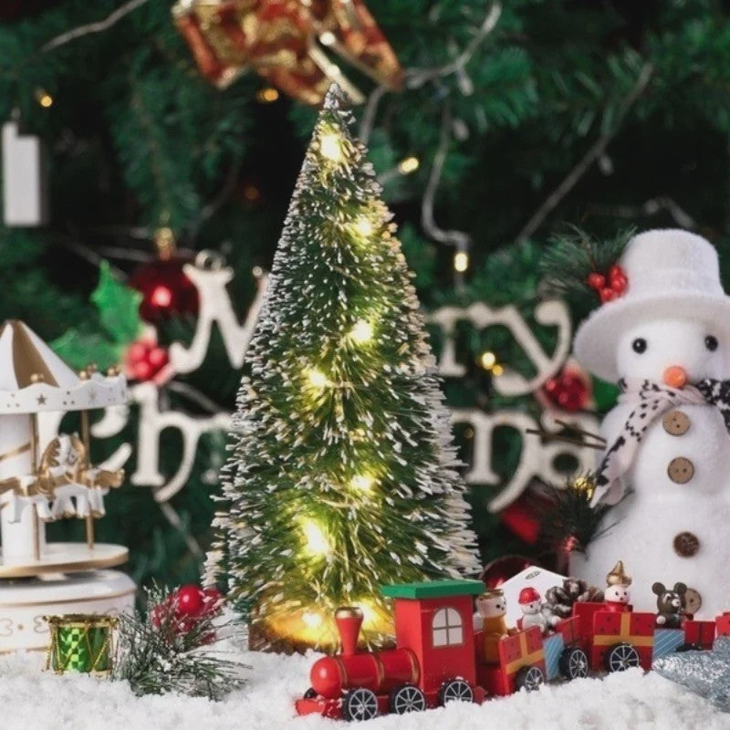 Mini Kerstboom met LED Verlichting - Sfeervolle Tafeldecoratie in 4 Maten