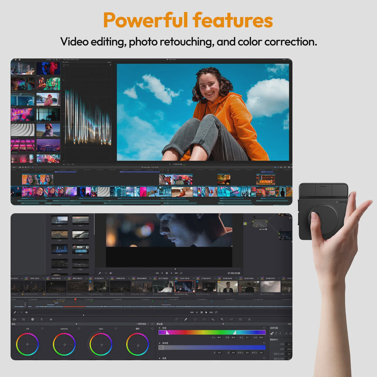 Ulanzi D200H Stream Controller & Docking Station: Streamline Editing & Live Streaming
