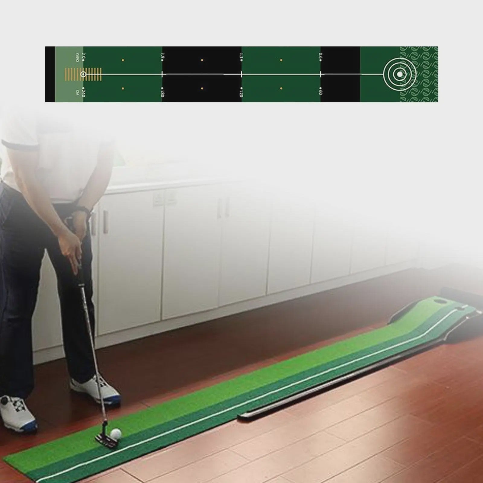 Golf Putting Mat - Oefenmat voor Binnen en Buiten - Golf Putting Trainer