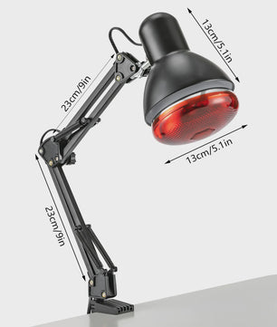 150W Infrarood Therapie Lamp - Verstelbaar voor Spier- en Gewrichtspijn Verlichting