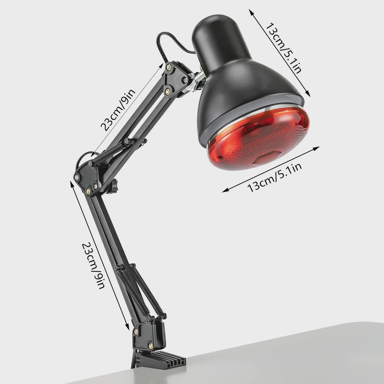 150W Infrarood Therapie Lamp - Verstelbaar voor Spier- en Gewrichtspijn Verlichting