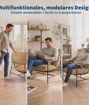 Oversized Corduroy Fauteuil - 70cm Breed - Luxe Lounge Stoel met Metalen Frame - 180kg Draagvermogen