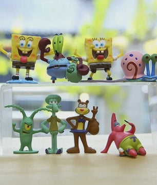 SpongeBob Actiefiguren & Aquarium Decoratie Set - Kinderfeest Cadeau